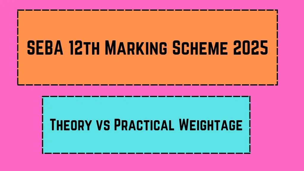 SEBA 12th Marking Scheme 2025: Theory vs Practical Weightage